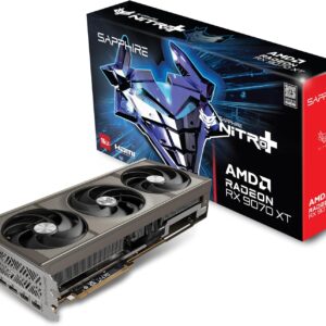 Sapphire 11348-01-20G Nitro+ AMD Radeon™ RX 9070 XT Gaming OC Graphics Card with 16GB GDDR6, AMD RDNA 4
