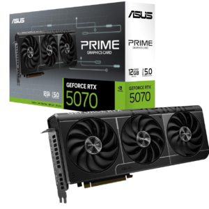 ASUS The SFF-Ready Prime GeForce RTX™ 5070 12GB GDDR7 Graphics Card (PCIe® 5.0, 12GB GDDR7, HDMI®/DP 2.1, 2.5-Slot, Axial-tech Fans, Dual BIOS)
